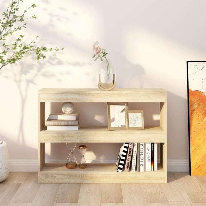 Bibliothèque - vidaXL - Chêne Sonoma - 100x30x72 cm - Meuble de salon - Séparateur de pièce