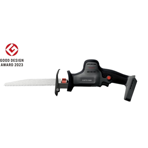 [2011 Good Design Award Winner] Takagi EARTH MAN Share Link Saber Saw, 18V Rechargeable, Brushless, Compact, for Cutting Wood, Branches, and General M