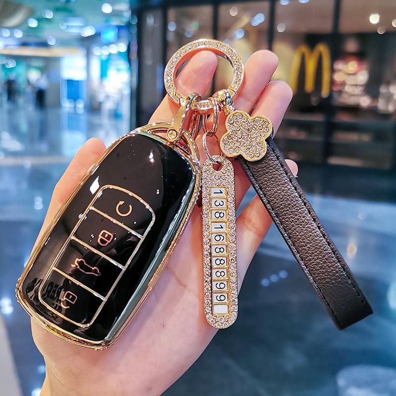 New TPU Car Remote Key Case Cover Protect Shell Bag For Chery Tiggo 8 Pro Tiggo 7 Pro PLUS 2021 Arrizo 5 4 Buttons Accessories