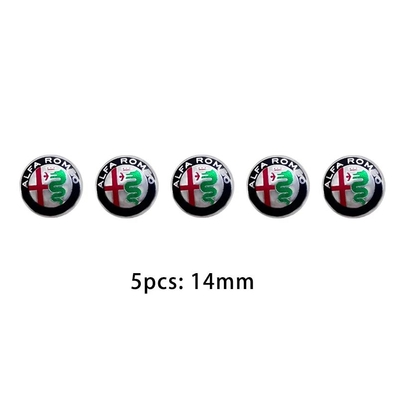 

Car Stickers For Alfa Romeo 5/10PCS 14mm Car Key Shell Sticker Car Key Remote Fob Decal Auto Parts For Alfa Romeo Sportiva 156 S