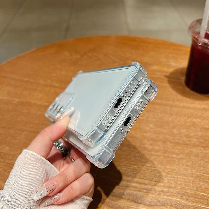 Clear Soft Silicone Shockproof Case Sell For Samsung S25 Edge S24 FE S23 Ultra A56 A36 A16 A55 A15 A35 Lens Protection Slim Transparent Phone Cover