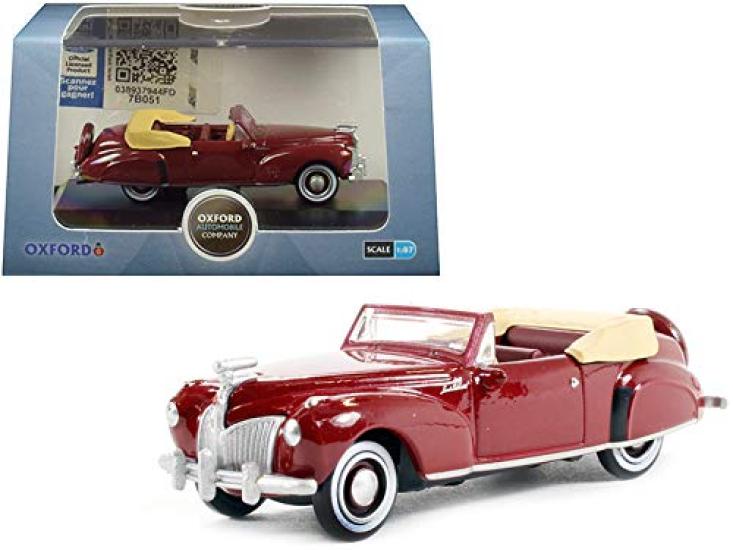 

Oxford Diecast 1941 Lincoln Continental Кабриолет Бордовый Масштабная Литая Модель Автомобиля 87LC41001 1/87 (HO)