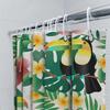 Tropical Birds Greenery Flower Printed Shower Curtain For Bathroom Decor White Size: 72X84 Inches