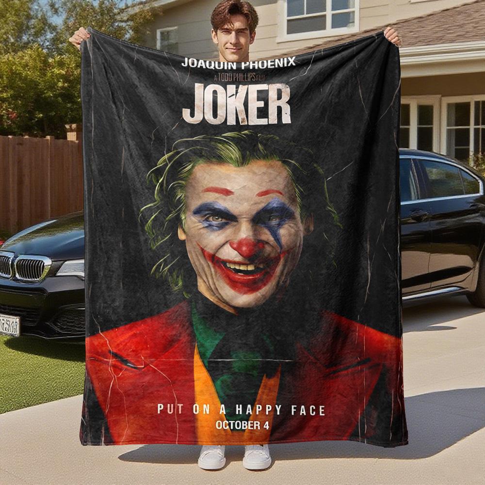 1pc Joker Joaquin PhoenixOutdoor Flannel Blanket Soft Plush Decor for Picnics, camping,Bedroom, Playroom, or Lunch Breakn1183A