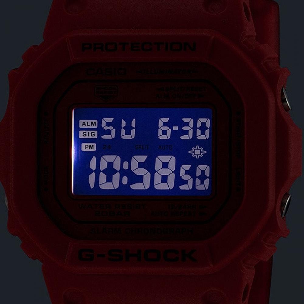 Casio G Shock  G Shock  Iconic Red Series Dw 5600rrb 4jf
