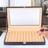 12 Slots Fountain Pen Storage Box, Wooden Pen Display Organizer with PU Leather Cover, Collector Case  for Writing Enthusiasts
