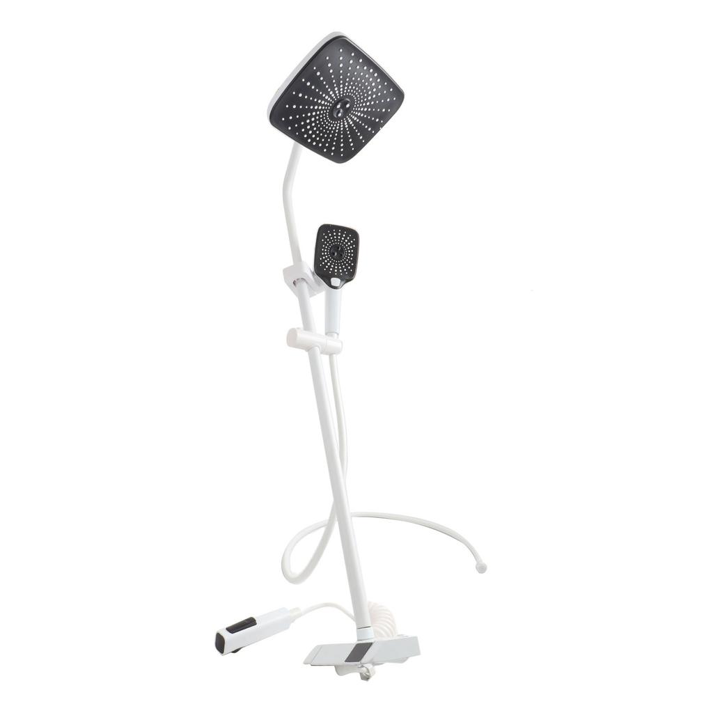 Rainfall Shower Head Set Push Button High Pressure Multiple Water Spray Modes Shower System for