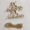 10pcs Eid Pendants Unfinished Wood Moon Star Muslim Holiday Party Decoration