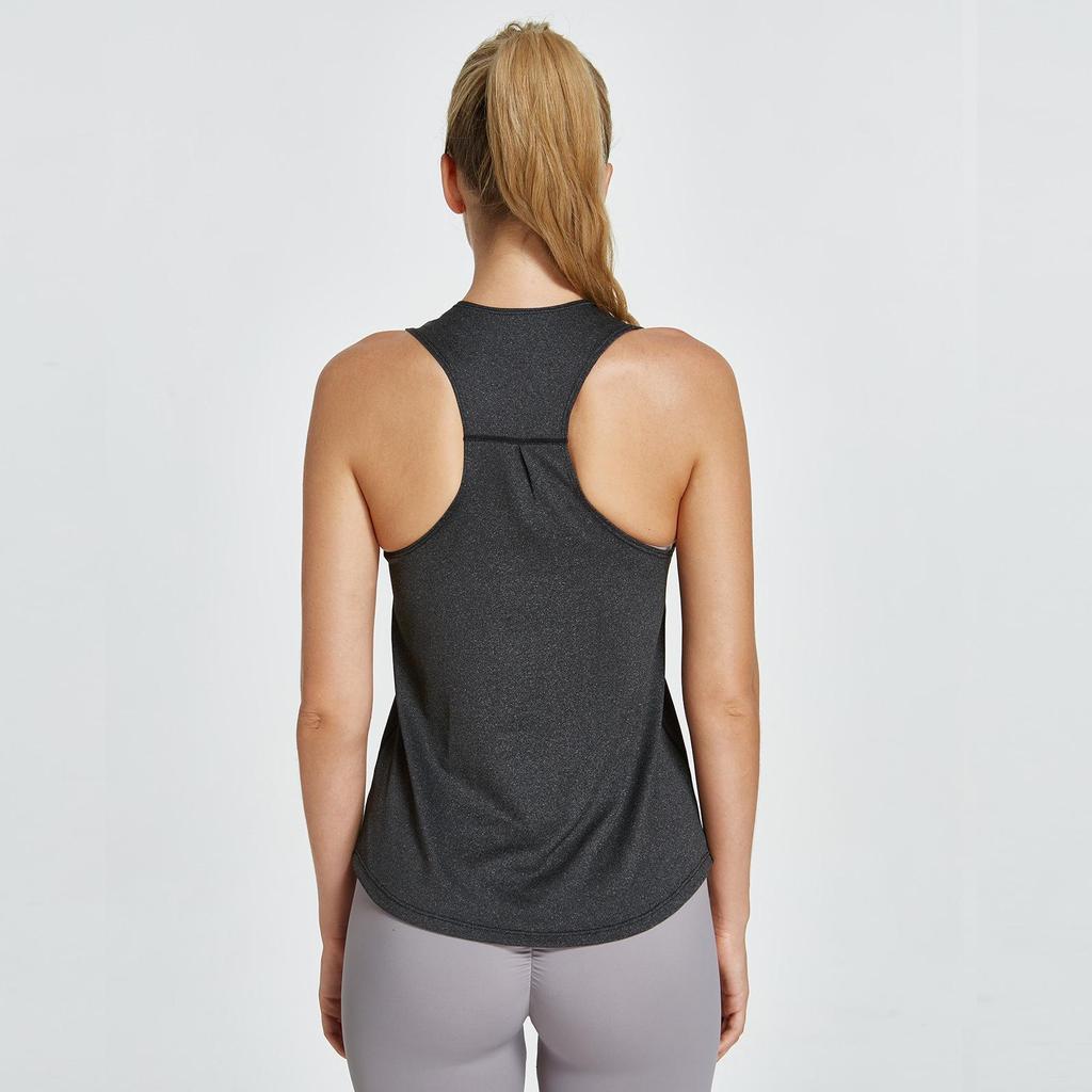 Vest Sports Womens Quickdry Summer European American Style Offshoulder Uneck Yoga Top