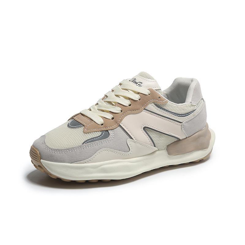 2025 summer new thick-soled Forrest Gump shoes female student Korean version versatile casual shoes round head running shoes female LY-982