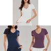 American Style Womens Athletic T Shirt With Moisture Wicking Fabric For Yoga Fitness And Running