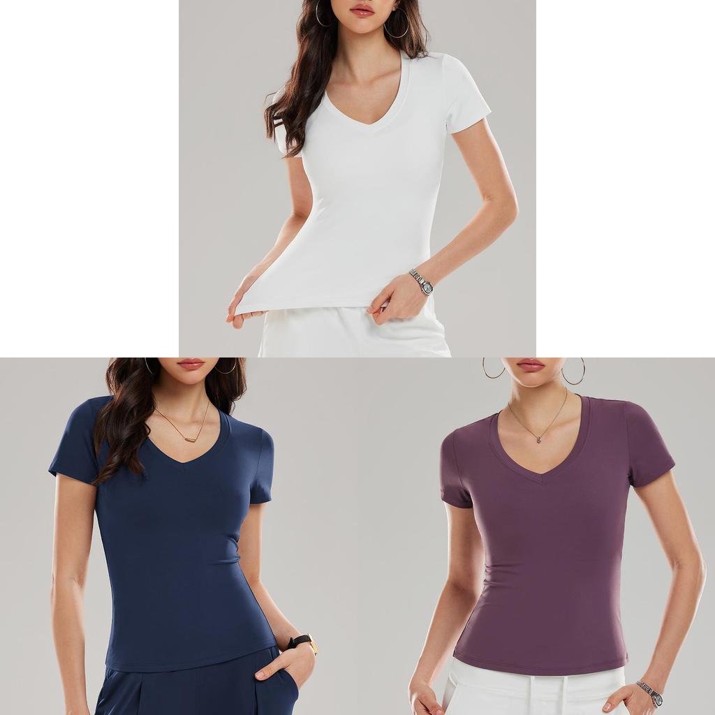 American Style Womens Athletic T Shirt With Moisture Wicking Fabric For Yoga Fitness And Running