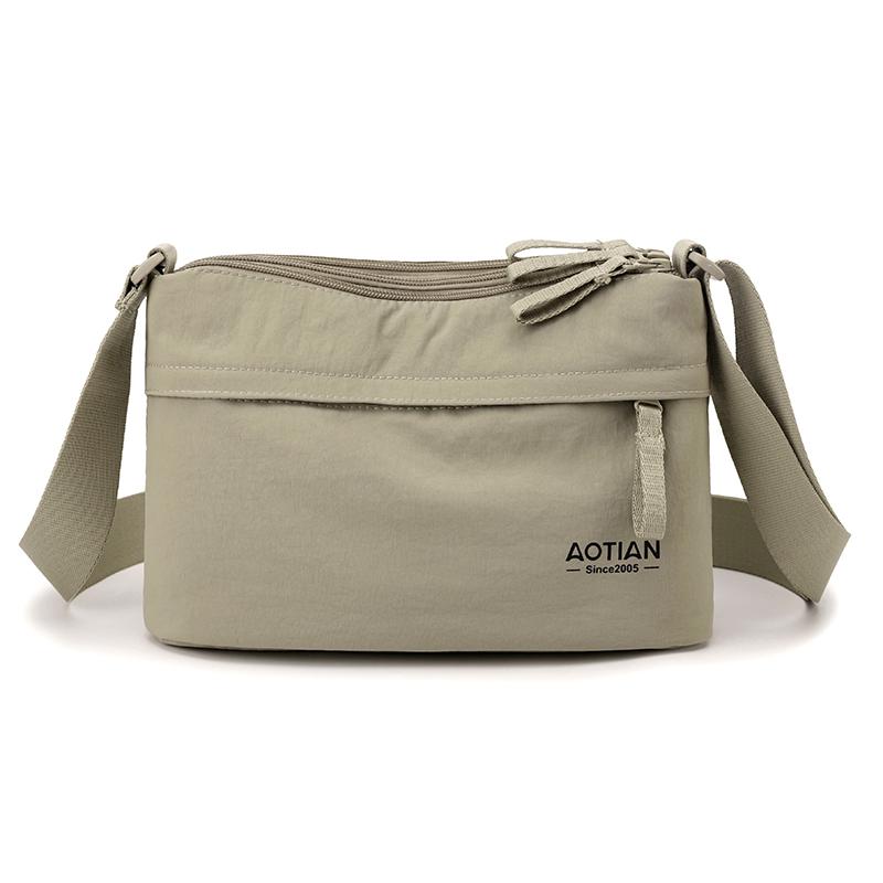 Women Men Nylon Shoulder Bag Lightweight Travel Bag Daily Use