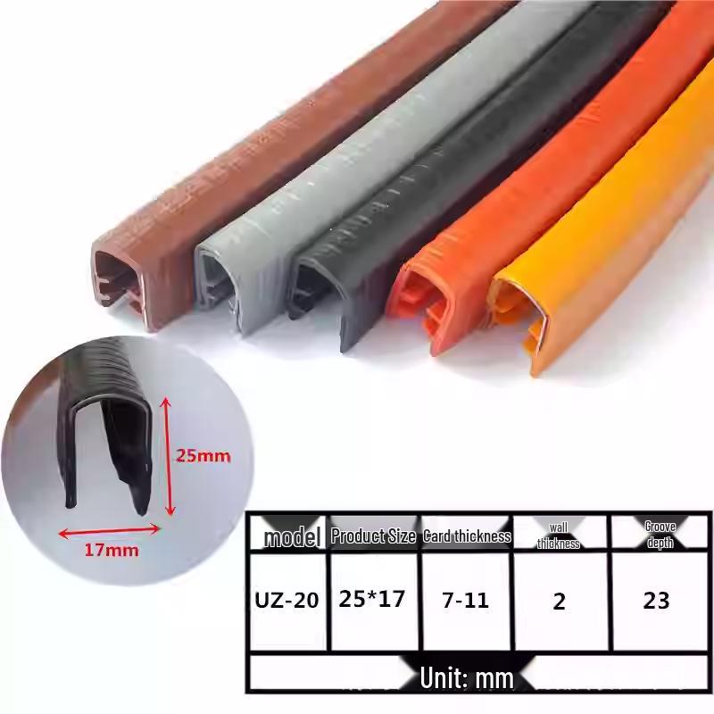 U-shaped Steel Composite Decorative Car Door Edge & Anti-Collision Rubber Strip