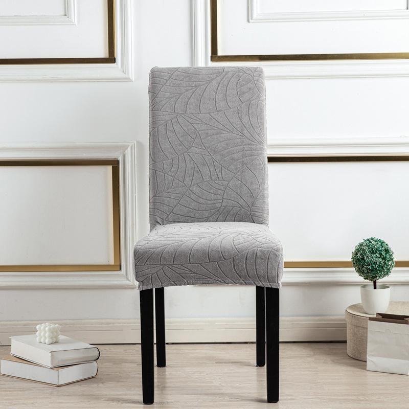 1/2/4pcs Jacquard Stretch Dining Chair Slipcover Removable Washable Chair Protector for Living Room Hotel Dining Room Kitchen