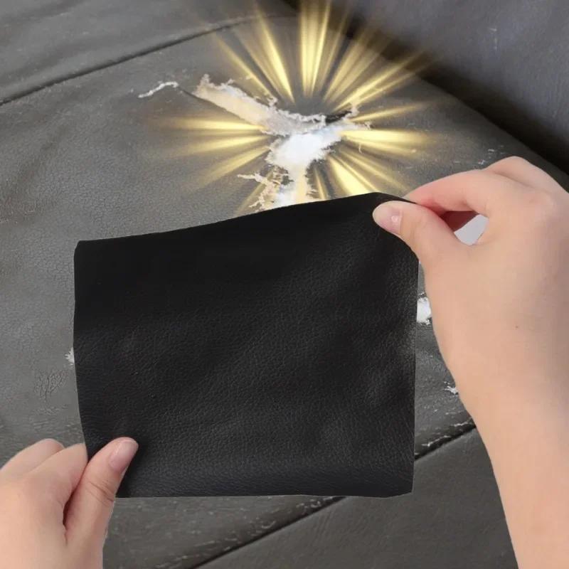 Selbstklebendes Lederreparaturband, Lederflicken, wasserdichte Reparaturflicken für Heimsofa-Sitzmöbel zur Heimwerker-Möbelreparatur