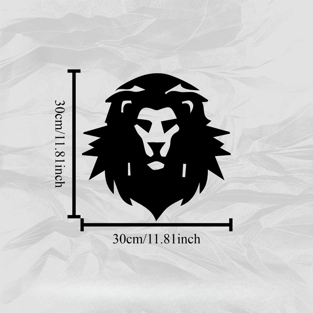 

Lion Head Metal Wall Art Statue Rust Resistant Garden Fence Decor For Living Room Christmas Father Day Gift 12in