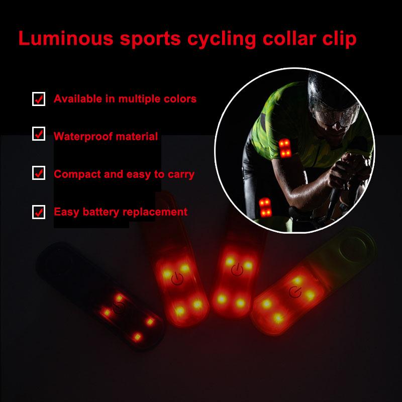 Magnetická klipová lampa Hands-free LED svítilna Bezpečnostní noční světlo pro kojení Chůzi Běh Nouzové Reflexní světelný pásek
