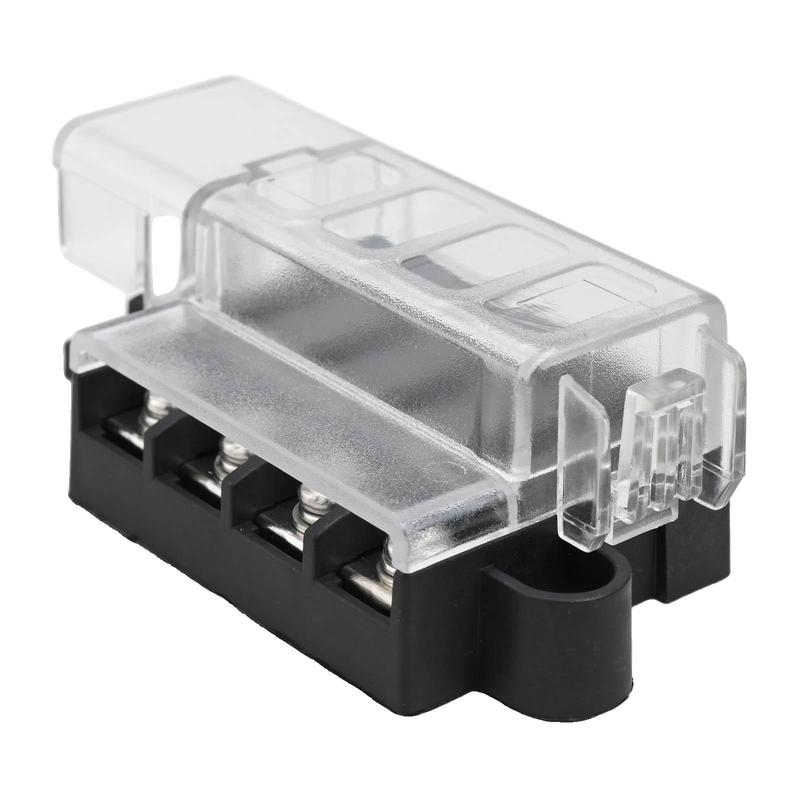 4 Gang Fuse Box Positive Block Perfect Solution for Automotive and Marine Electrical Systems with For ATO ATC Compatibility