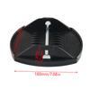 4pcs Trailer Stabilizer Leg Foot Pads with Locking Pins For Camper, Travel Trailer & Towable RV Manual Stabilizers