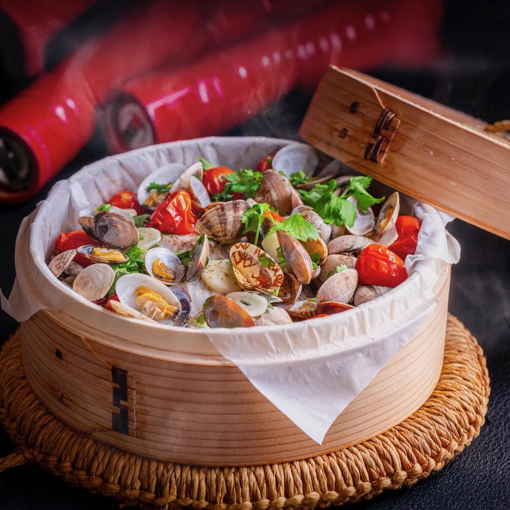 Cedar Chinese Steamer, 27cm, with Lid, 2-Tier Set, for Home and Commercial Use, Natural Wood