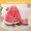 Shape Plush Watermelon Doll With Embroidery Design For Playroom Decor And Gift
