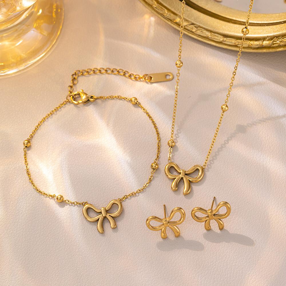 Stocking Stuffers for Women Dainty Bow Necklace Cute Choker Small Pendant Charm Necklaces Personalized Jewelry Christmas Gifts