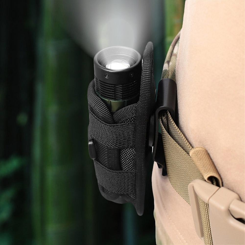360 Degrees Rotatable Nylon Flashlight Torch Pouch Holder Bag Accessory for Hunting401#