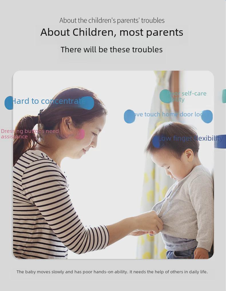 Montessori Pädagogisches Busy Board für Kinder im Vorschulalter