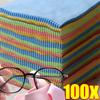 10-100pcs Soft Chamois Glasses Cleaner Eyeglasses Microfiber Clean Cloth For Lens Clothes Phone Screen Cleaning Wipes Cleaner