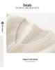 2025 Women's Wool V-neck Cable Knit Long Sleeve Sweater - Loose Fit Cashmere Autumn Winter Top