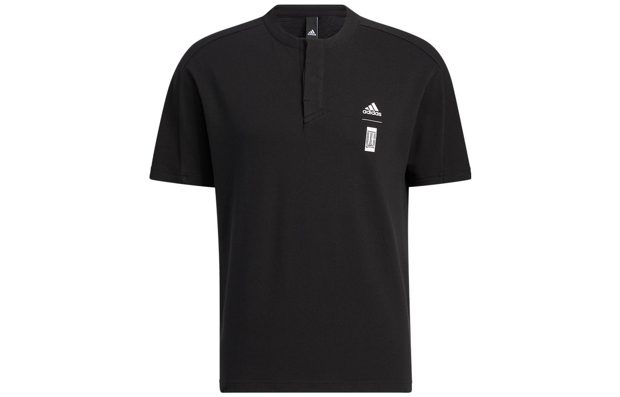 

Adidas T Shirts Men s Black Crew Neck Moderate Straight Fit HE5172 XXL