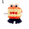 Funny Cartoon Teeth Denture Foot Wind Up Clockwork Educational Kids Spring Toy