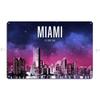Miami Florida Metal Sign Club Designer Funny Club Bar Cave Tin Sign Poster