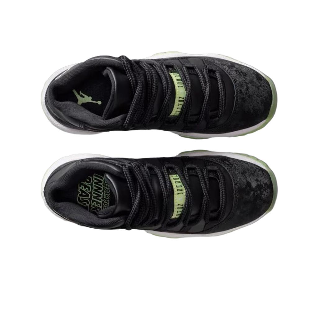 Jordan Air  11 Bequeme Vielseitige Rutschfeste Langlebige High-Top Kinder Basketballschuhe Kinder Sneaker Schwarz IB1378-001