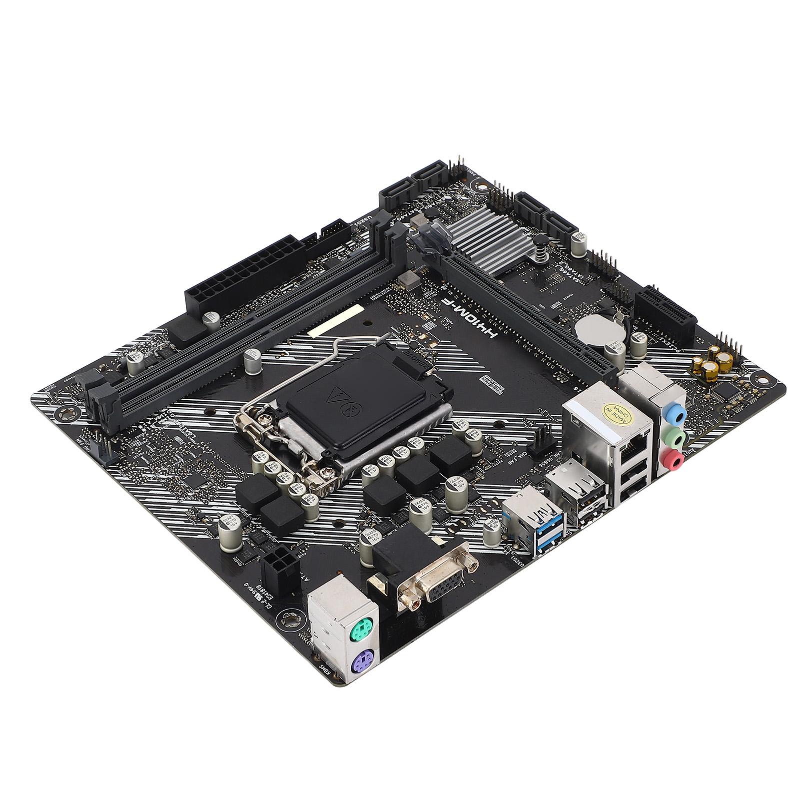 

Материнська плата H410M F DDR4*2 слоти DIMM 2-канальна DDR4 2933 МГц LGA 1200 10-го покоління для Core