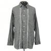 USED/Made In USA A LOVE MOVEMENT Handmade Long Sleeve Shirt with Hidden Pockets/Men's M/Gray/