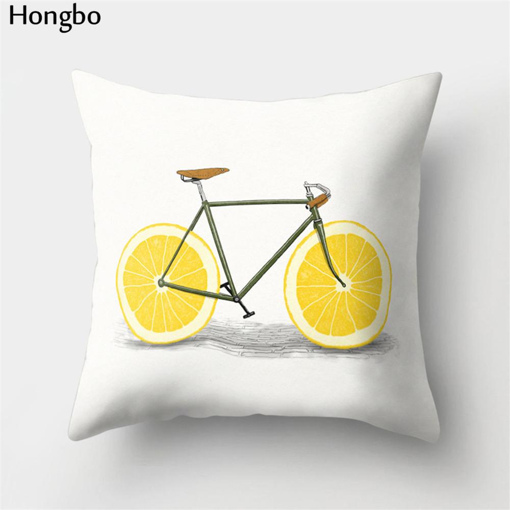 bicycle throw pillows