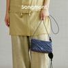 Songmont Mahjong Style Leather Crossbody Bag