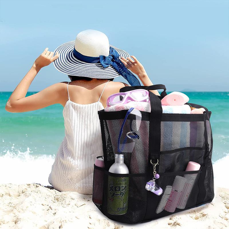 Polyester Travel Storage Bag With Eight Compartments For Clothing And Toy Organization