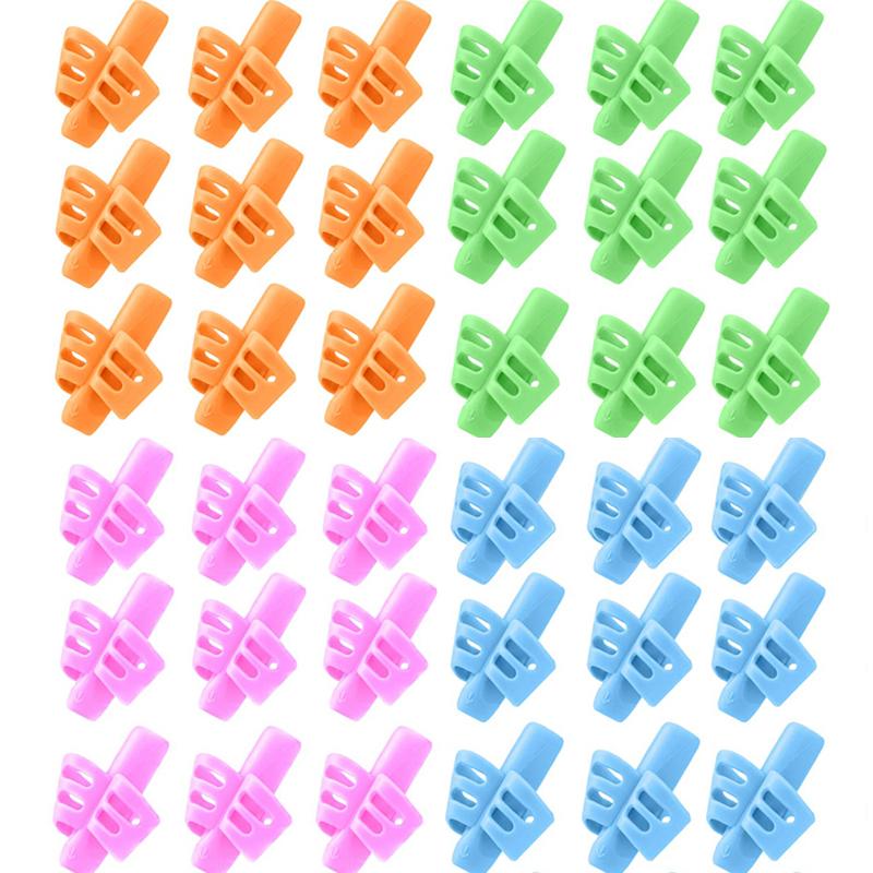 

36 шт. детский держатель для карандашей и ручек для письма, детский силиконовый держатель для ручек, устройство для коррекции осанки для студентов