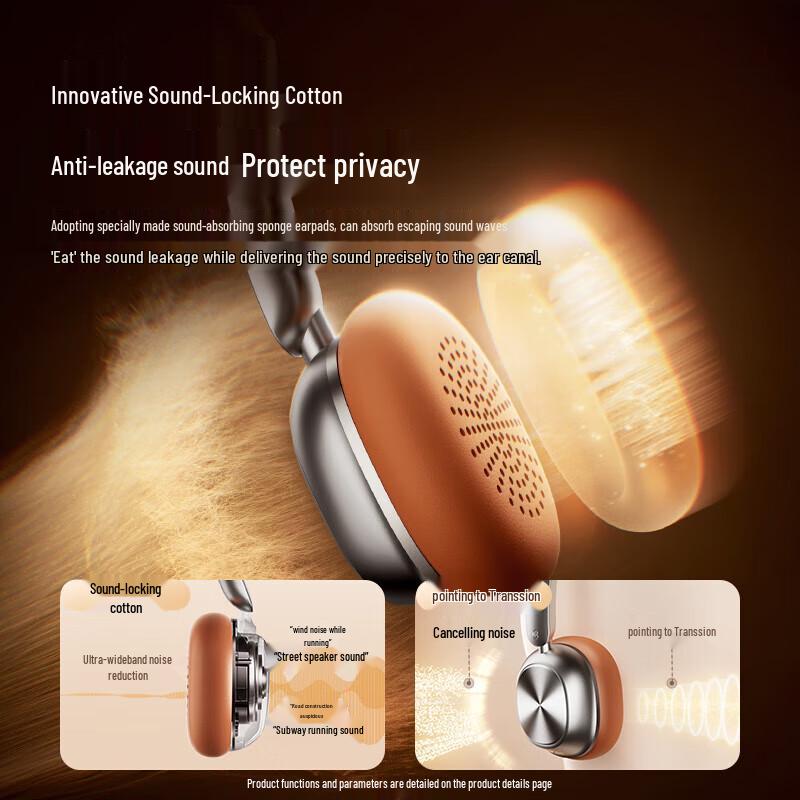 SANAG D20 Retro Maillard Style Wireless Over-Ear Headphones