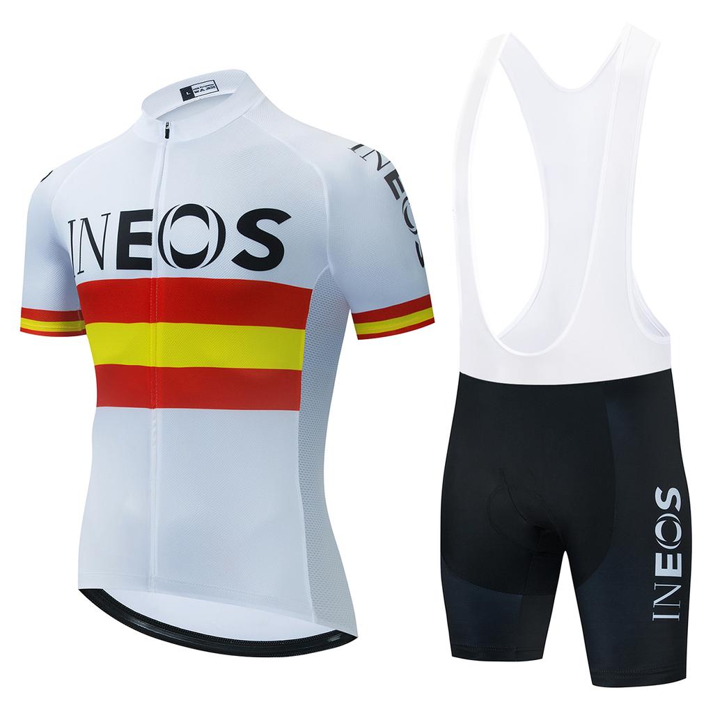 Black Red Gradient INEOS Bike Jersey Set Men's Cycling Clothing Summer MTB Team Clothes Short Sleeve Uniform Triathlon Suit 2026