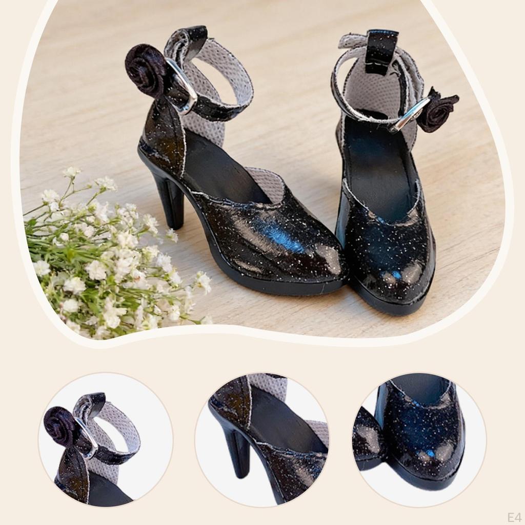 1/6 Doll High Heel Shoes Footwear 24'' Action Figures Realistic Elegant Hobbyists Gift Fashion Dress