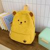 Schoolbag Autumn and Winter New Corduroy Backpack Cute Bear Student Schoolbag College Style Fashion Commuter Backpack