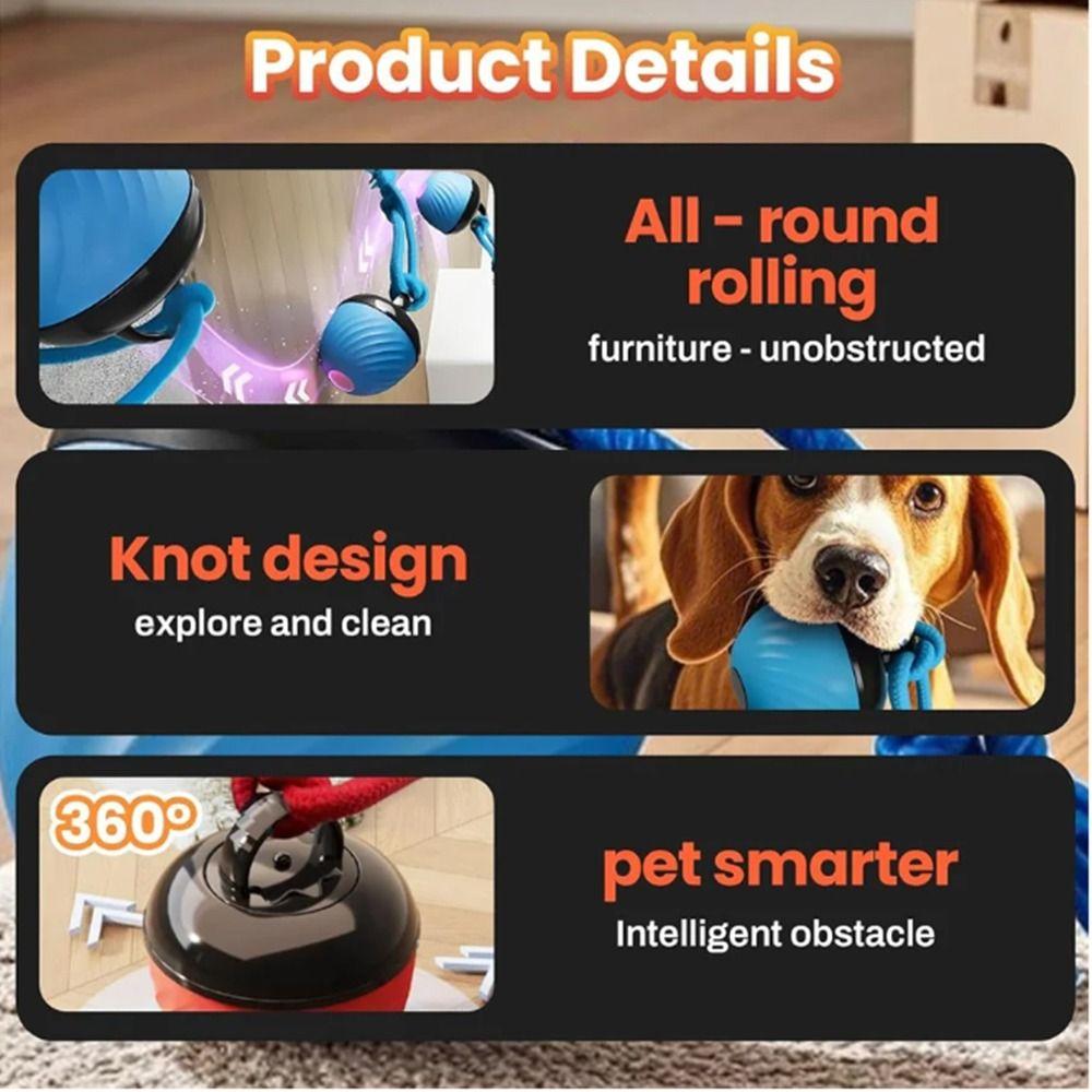 Creative Intelligent Dog Toy Ball 3 Modes Smart Electric Interactive Toy Household Use