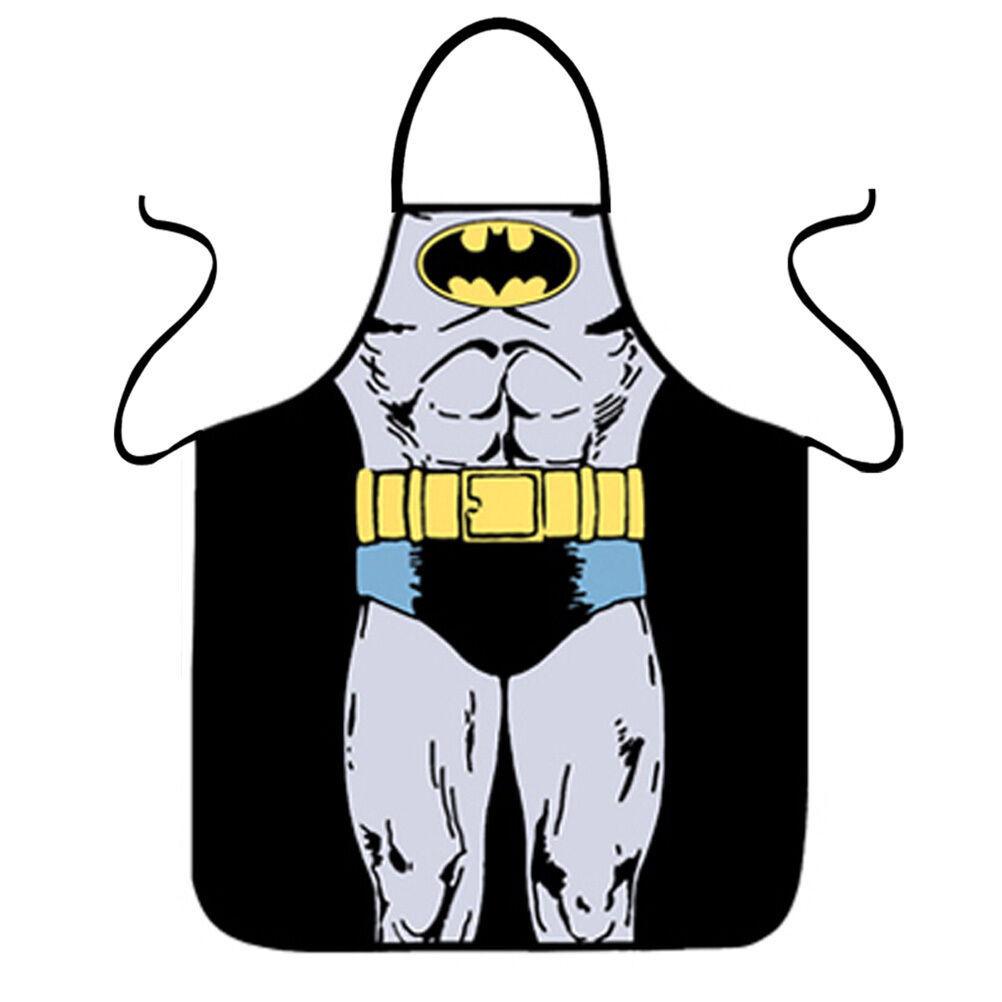 Women Kitchen Men Bib Aprons Comic Superhero Costume Apron Gift Funny