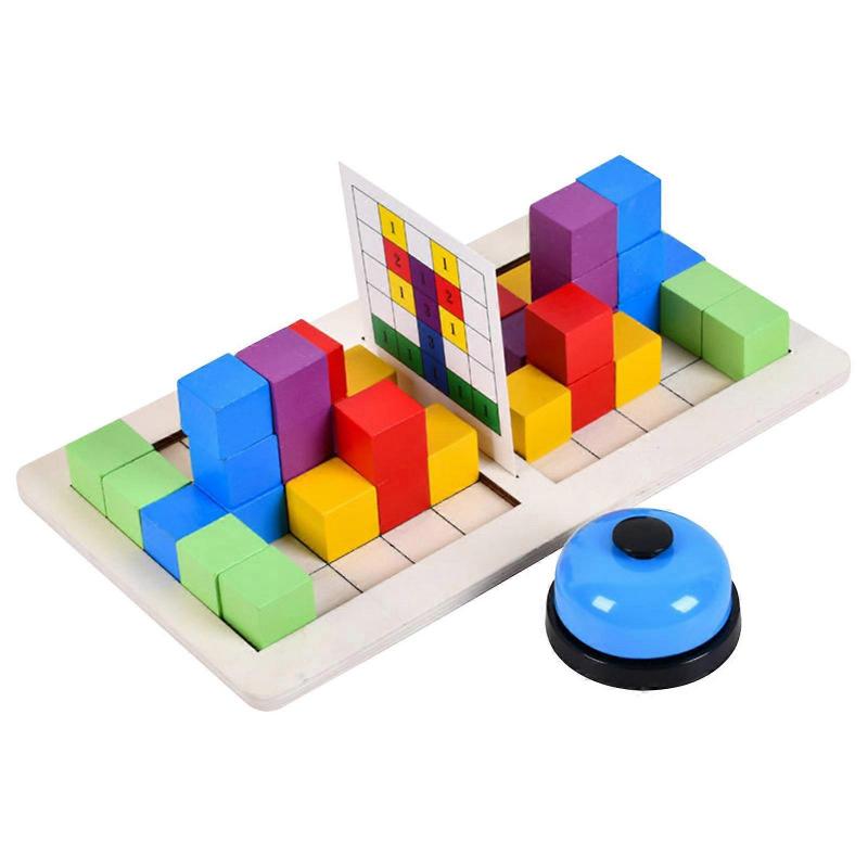 Kids Toys Two-person Interactive Building Blocks Children's Tabletop Game Parent-child Competition A