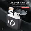 GEFF2 Hanging Car Trash Can Garbage Dust Case Storage with Lid Bin For Lexus RX350 IS250 CT200h ES250 ES300h NX300h IS200 GS300