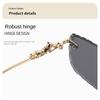 Frameless Square Metal High-end Glasses Fashion Trendy UV Resistant Outdoor Sunscreen  Sunshade Sunglasses